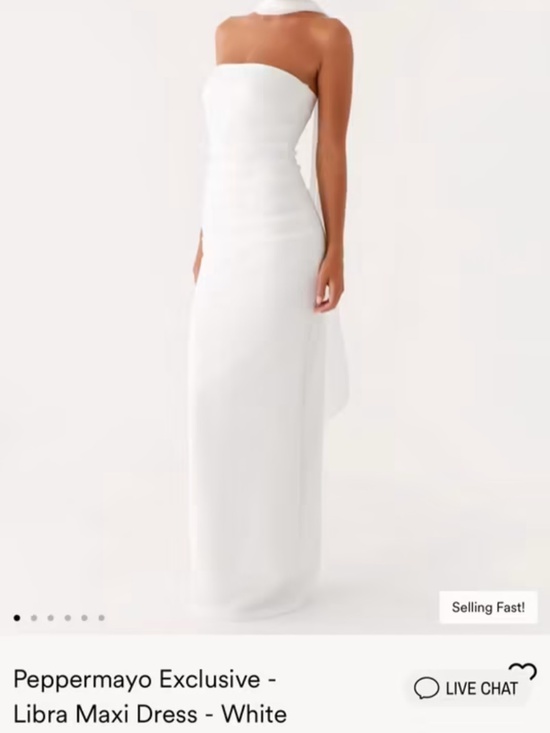Peppermayo Dresses & Skirts - Pepper mayo white dress with scarf
